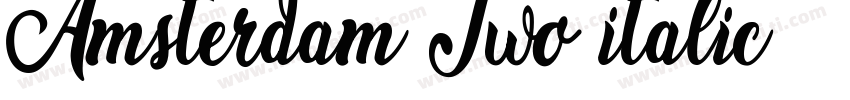Amsterdam Two italic字体转换